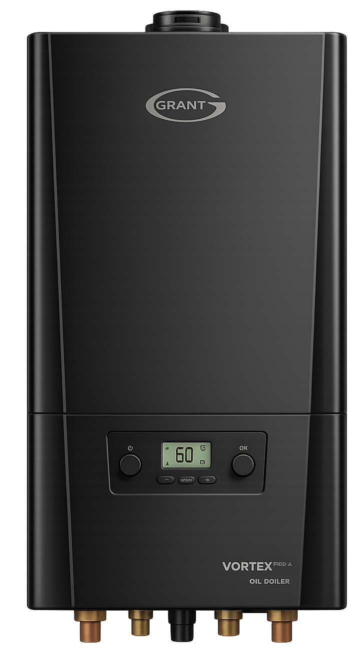 Grant oil boiler providing efficient heating for rural Bedford property